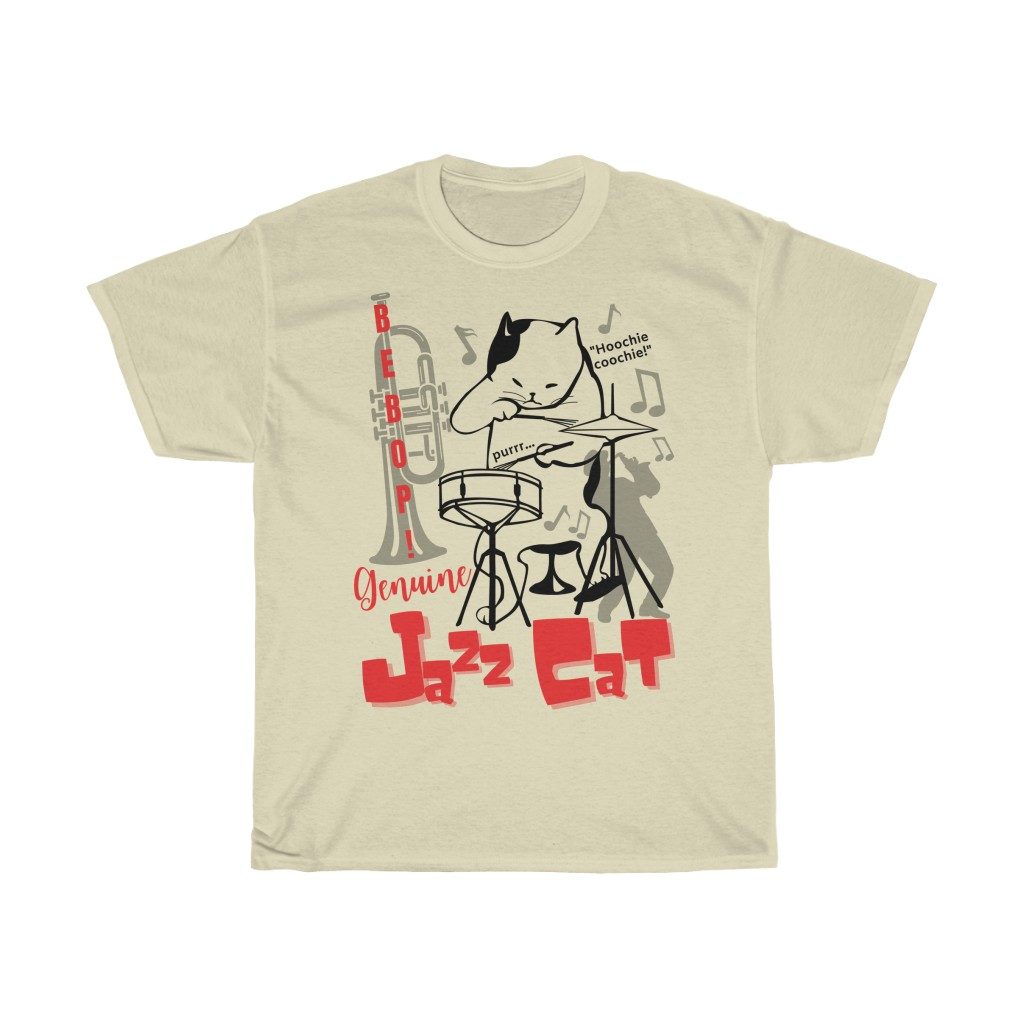 Jazz cat t-shirt