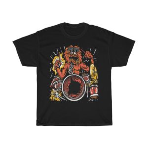 Scary drummer t-shirt