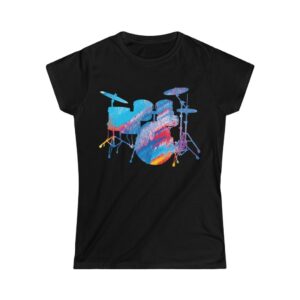 Abstract Drum Kit [Women's Softstyle T-shirt]