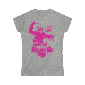 Gorilla Drummer [Women's Softstyle T-Shirt]