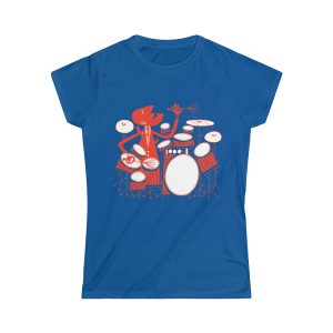 Cool Drummer [Women's Softstyle Tee]