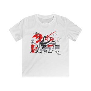 Flora Drummer [Kids Softstyle T-shirt]